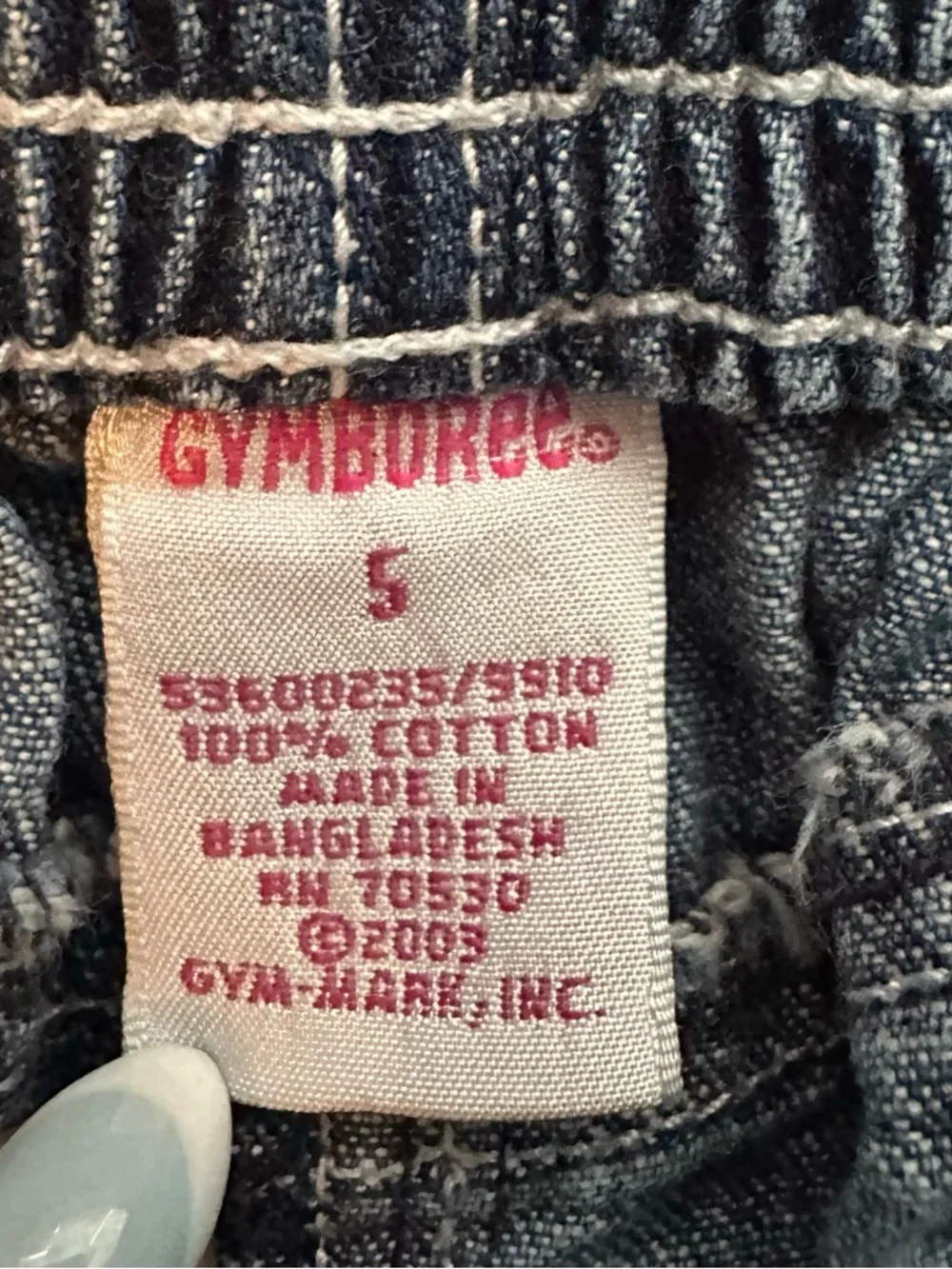 Vintage Gymboree 2003 Strawberry Patch Flare Denim Jeans Girls 5 Embroidered